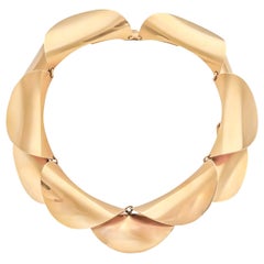 Yellow Gold Retro 1958 Necklace, by Georg Jensen