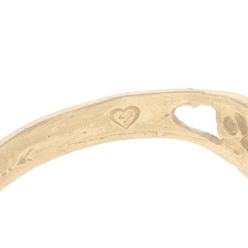 Gelbgold Vintage Baby Band 10k Keepsake Kinderring im Angebot 2