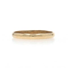 Yellow Gold Vintage Baby Band Ring - 10k Midi Child's Ring