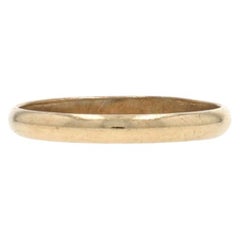 Yellow Gold Vintage Baby Band Ring - 10k Midi Child's Ring