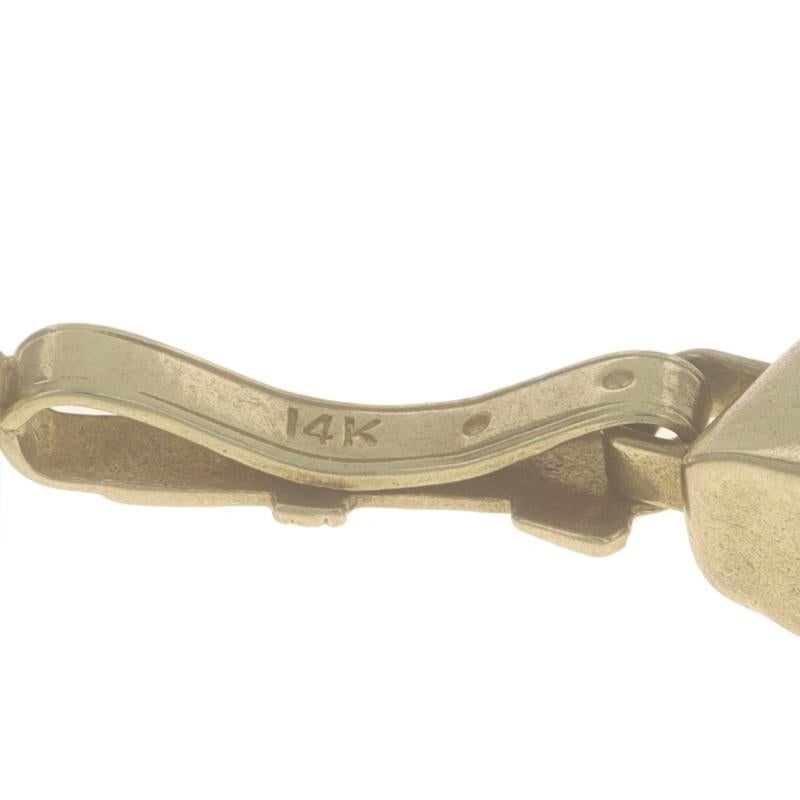 Women's Yellow Gold Vintage Cowbell Charm 14k Bovine For Sale