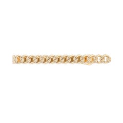 Yellow Gold Vintage Curb Chain Men's Tie Clip - 14k