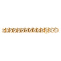 Yellow Gold Used Curb Chain Men's Tie Clip - 14k