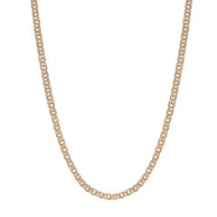 Gelbgold Vintage Double Curb Kette Halskette 24" - 14k