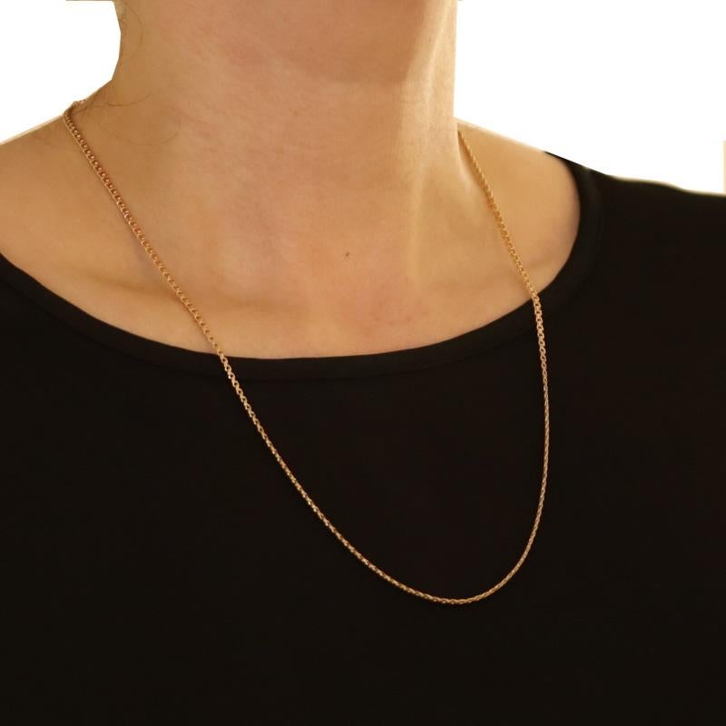 Gelbgold Vintage Double Curb Kette Halskette 24