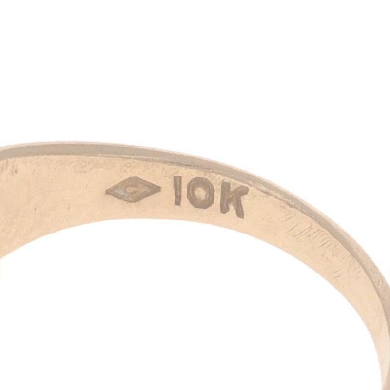 Gelbgold Vintage Initial D Signet Ring 10k Monogram SZ 1 1/4 im Angebot 1