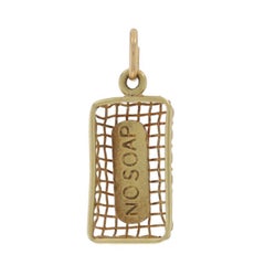 Yellow Gold Vintage No Soap Charm 14k Soap Dish