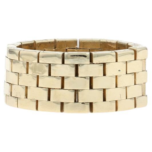 Gelbgold Vintage Aussage Band - 14k Ring SZ 6 3/4 im Angebot