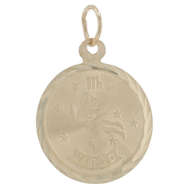 Charm Vergine in oro giallo - Zodiac Astrology 14k