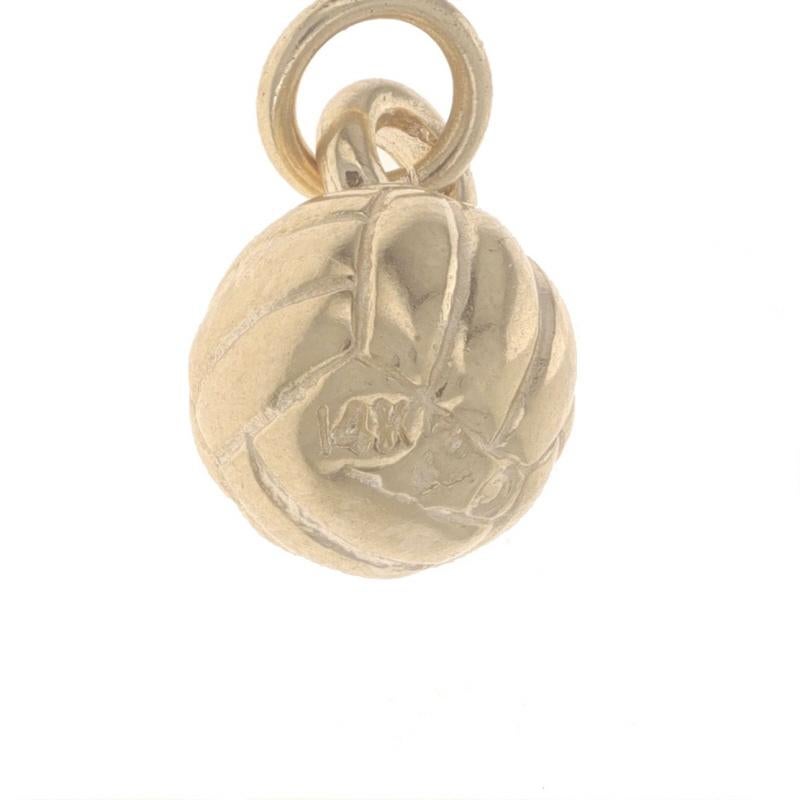 Yellow Gold Volleyball Charm - 14k Sports For Sale 1