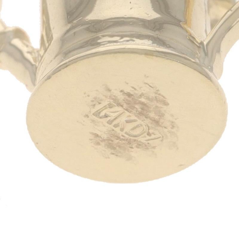 Yellow Gold Watering Can Flower Arrangement Charm - 14k Gardening For Sale 1