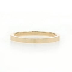 Yellow Gold Wedding Band - 14k Stackable Ring