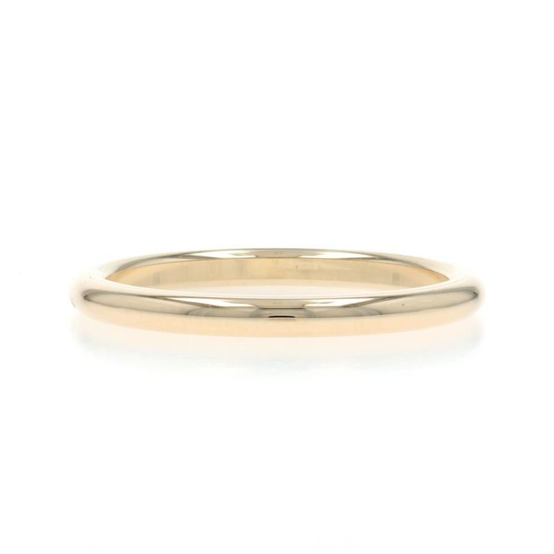 Alliance en or jaune - Bague empilable 14k Pour femmes en vente
