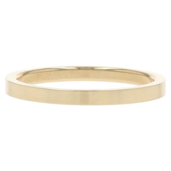 Yellow Gold Wedding Band - 14k Stackable Ring