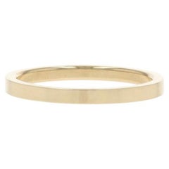 Yellow Gold Wedding Band - 14k Stackable Ring