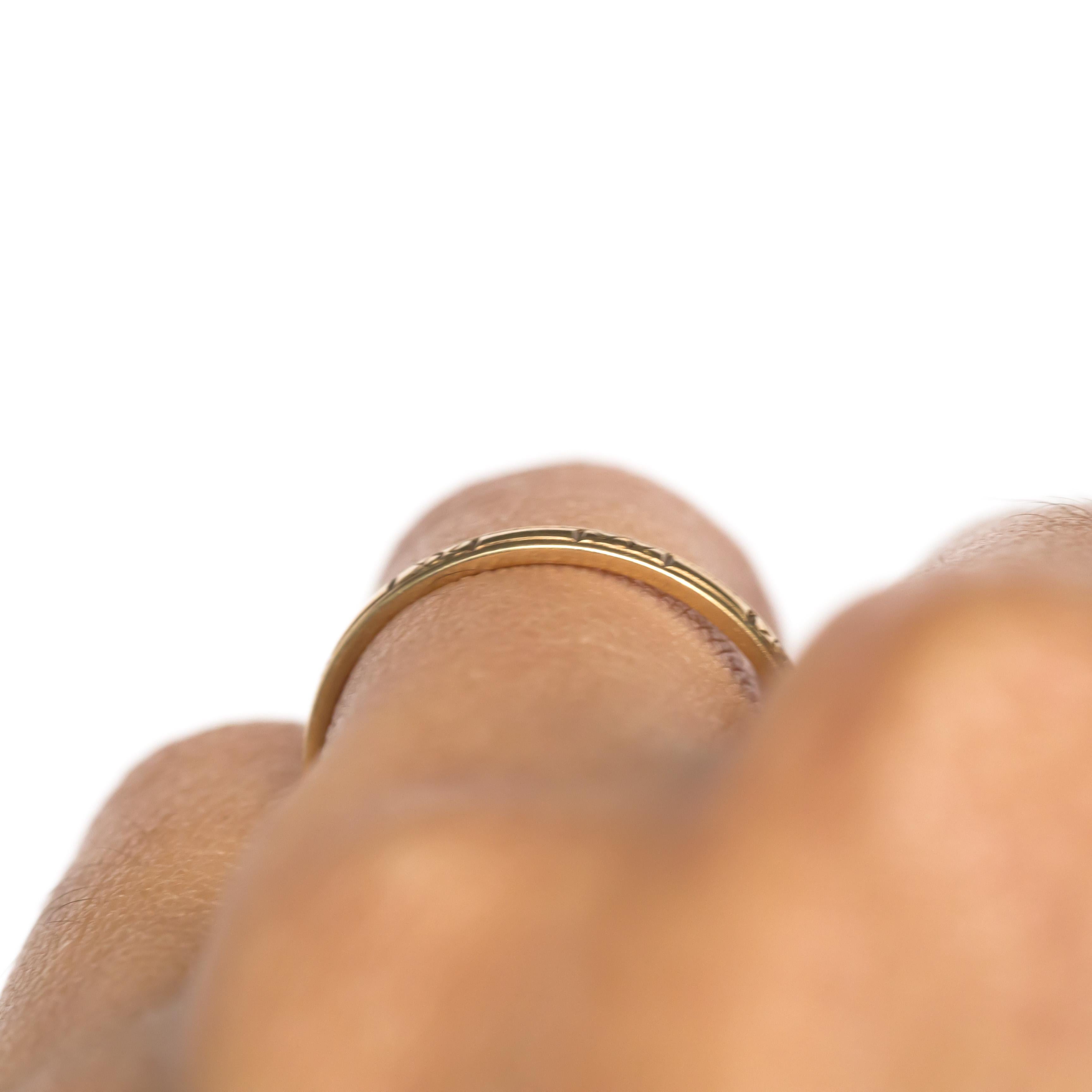 Women's Yellow Gold Wedding Band For Sale