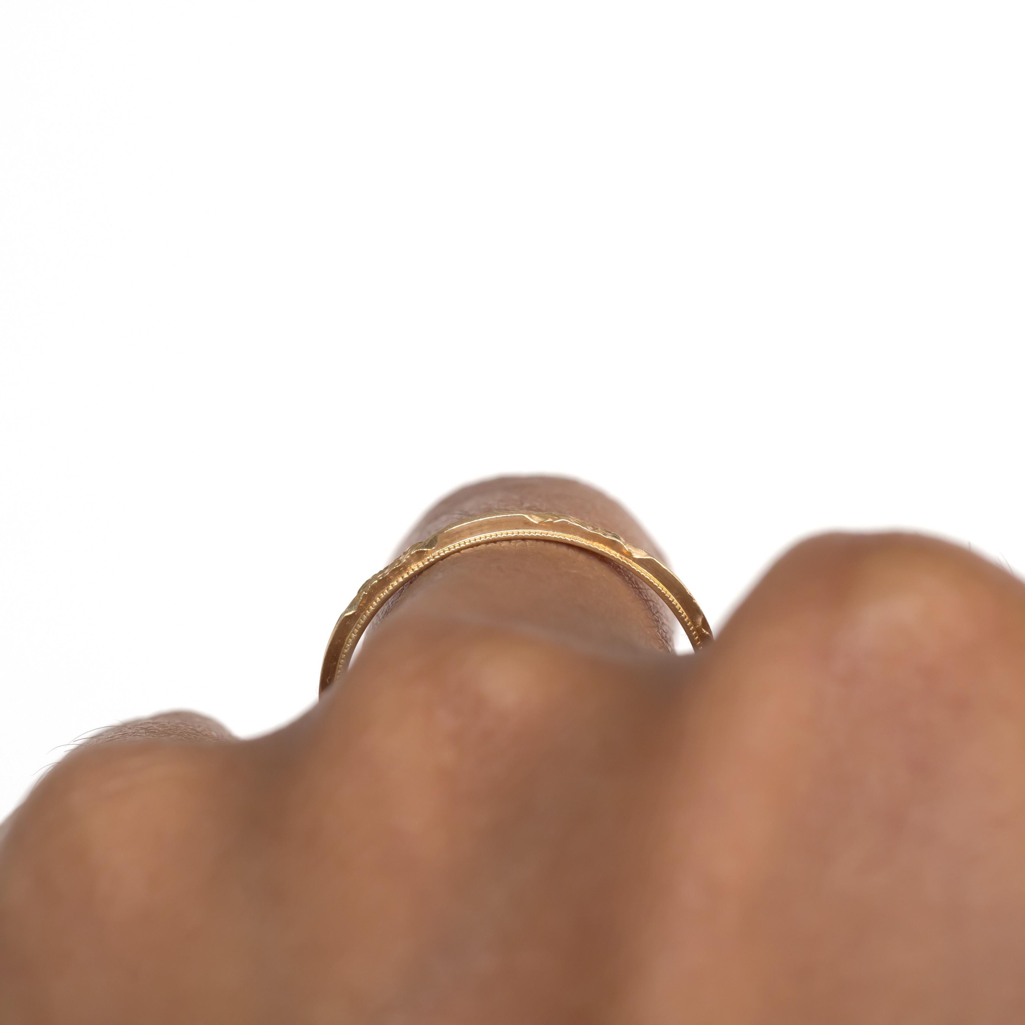 Yellow Gold Wedding Band 1