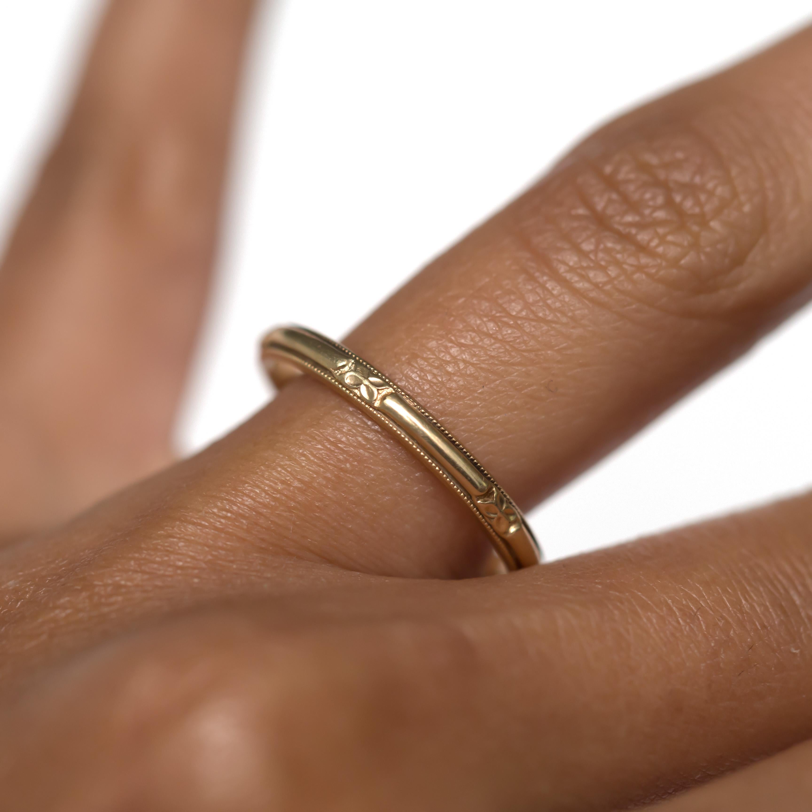 Yellow Gold Wedding Band 1