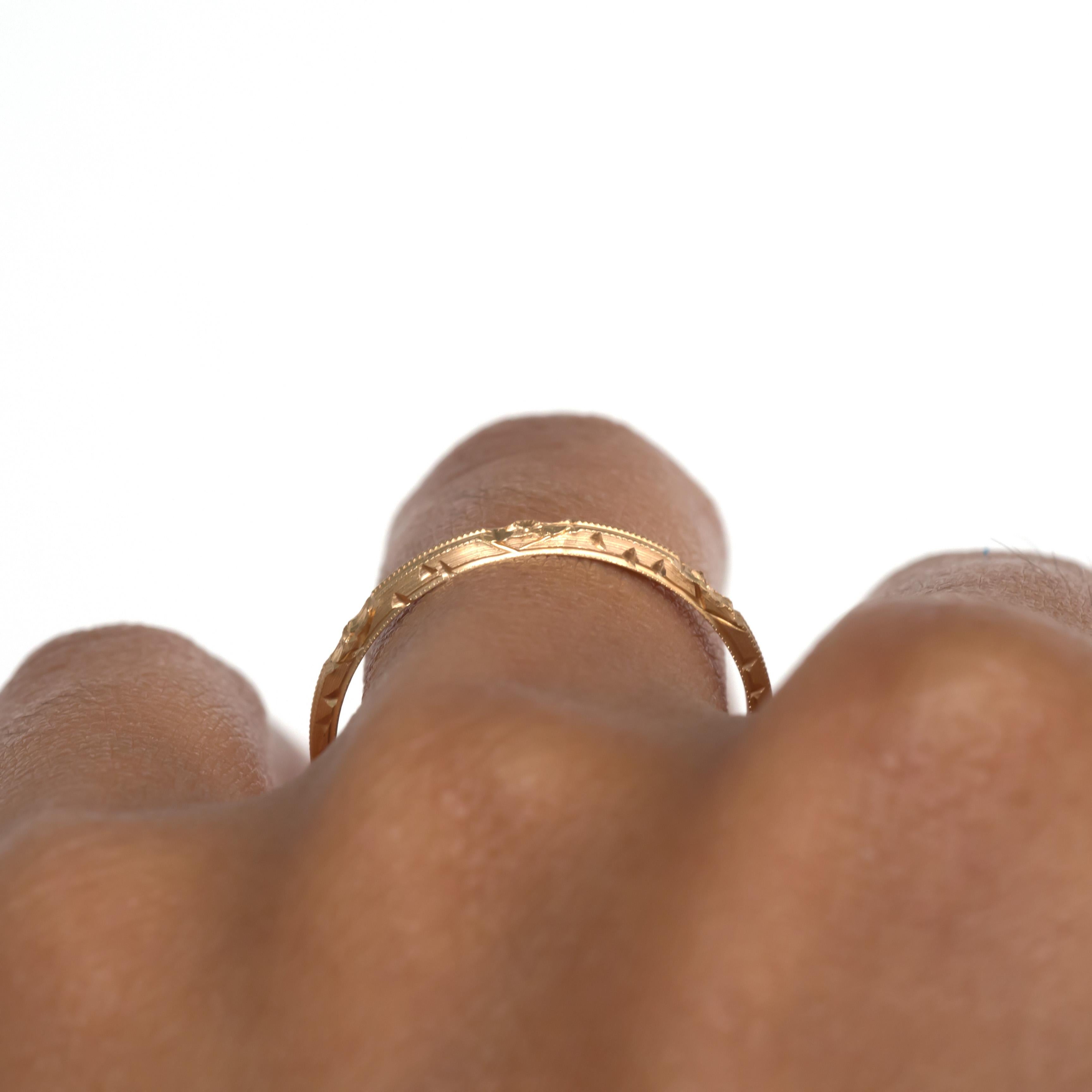 Women's or Men's Yellow Gold Wedding Band For Sale
