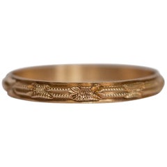 Antique Yellow Gold Wedding Band