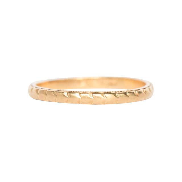 Yellow Gold Men’s Wedding Band For Sale at 1stDibs | mens wedding bands ...