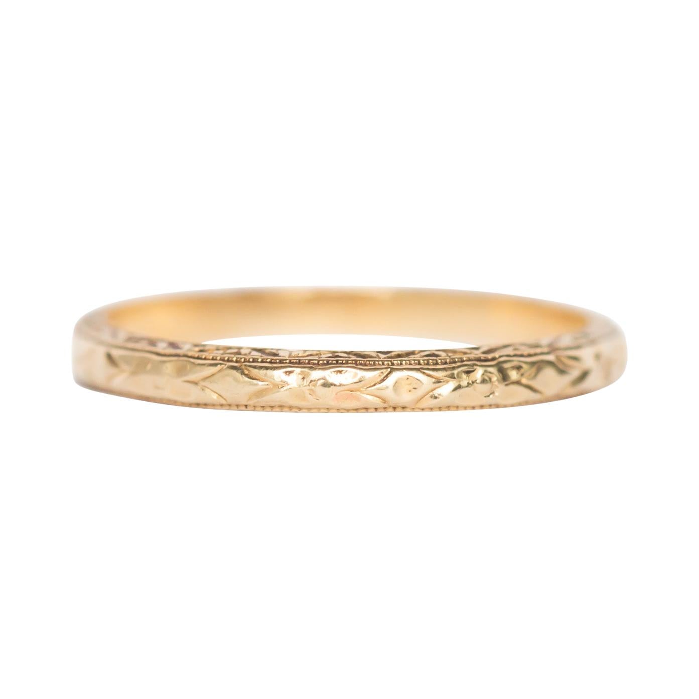 Yellow Gold Wedding Band