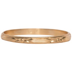 Yellow Gold Wedding Band
