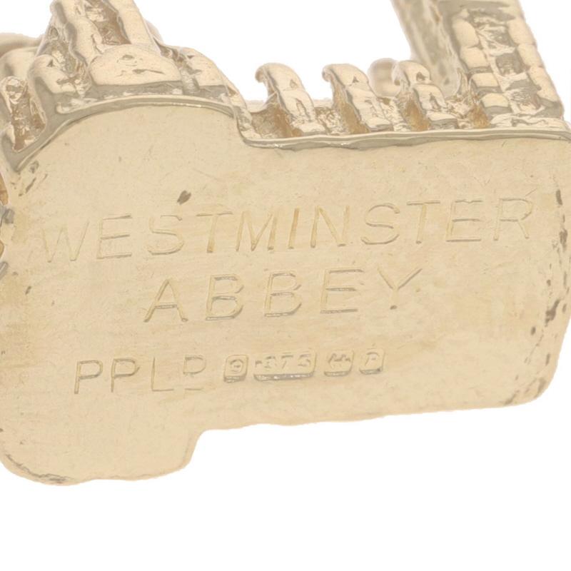 Breloque Westminster Abbey en or jaune 9 carats en vente 1