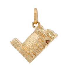 Yellow Gold Westminster Abbey Charm - 9k