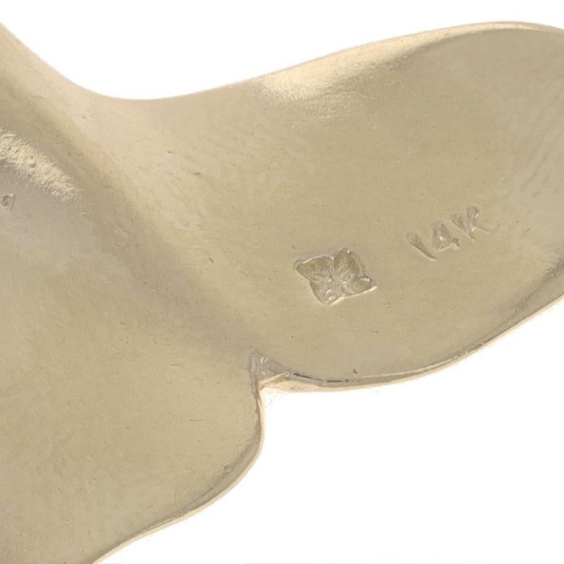 Pendentif Slide en or jaune avec queue de baleine - Océan Life 14k 1