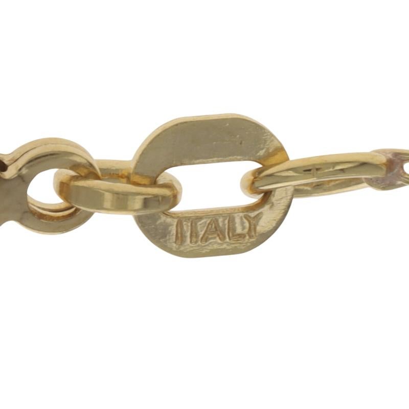 Yellow Gold Wheat Chain Necklace 18