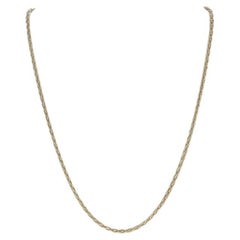 Yellow Gold Wheat Chain Necklace 18 3/4" - 14k