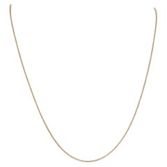 Yellow Gold Wheat Chain Necklace 20 1/4" - 14k Italy