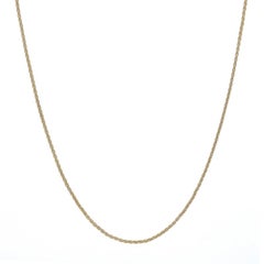 Yellow Gold Wheat Chain Necklace 30" - 10k