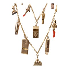 Yellow Gold Whistle Necklace