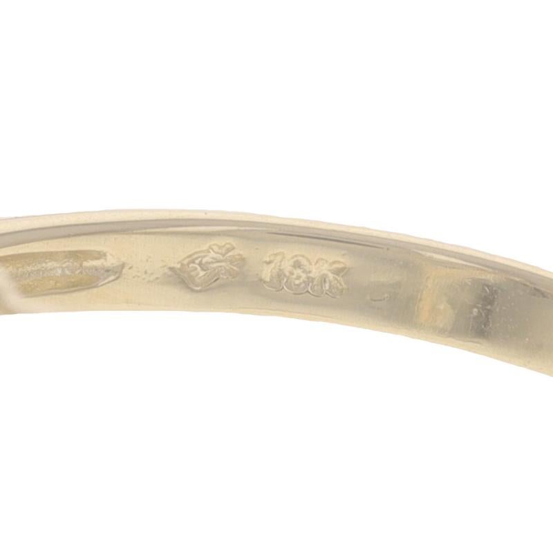 Anillo Solitario de Cóctel de Topacio Blanco de Oro Amarillo - 10k Trillón 6.17ct en venta 2