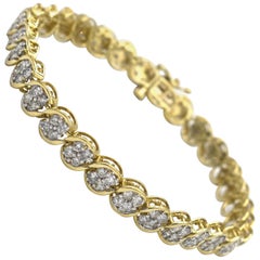 Yellow Gold Women's Diamond Tennis Bracelet