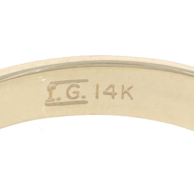 Yellow Gold Woven Chain Band - 14k Ring SZ 9 For Sale 3