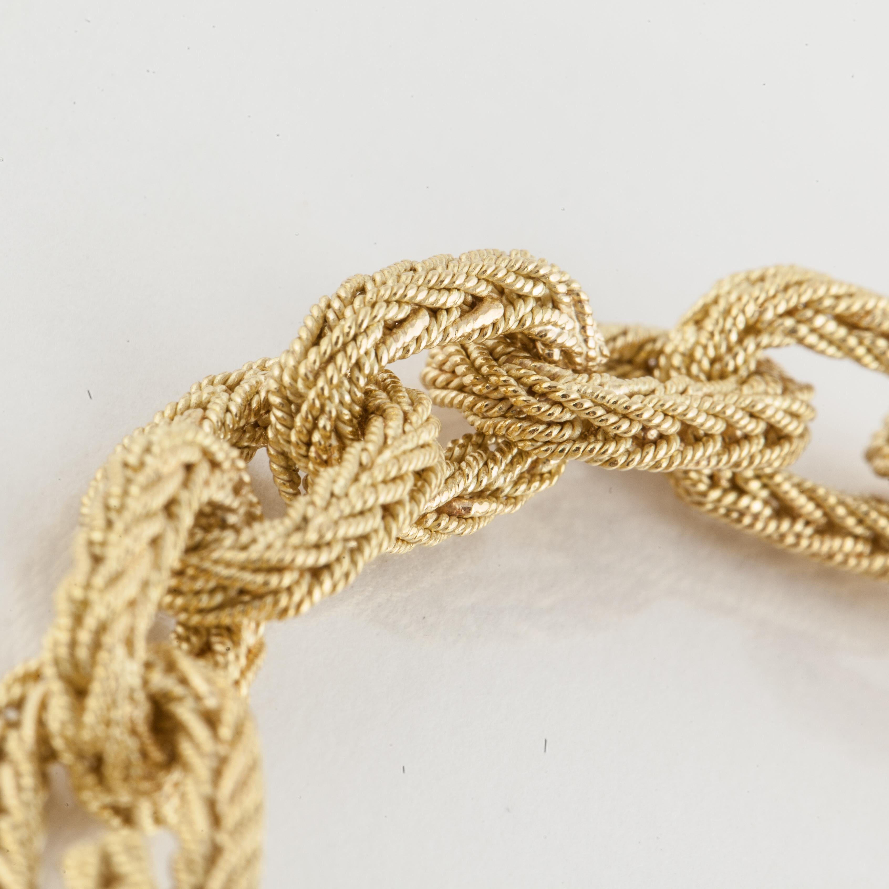 Woven Link Convertible Necklace in 18K Gold at 1stDibs | convertible ...