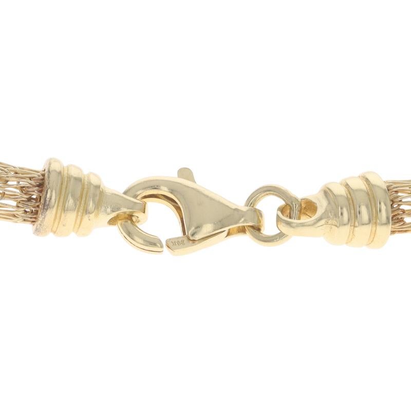 Collana a catena in oro giallo a maglia intrecciata da 16