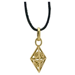 Yellow Golden Pendant Heba by Maroeska Metz