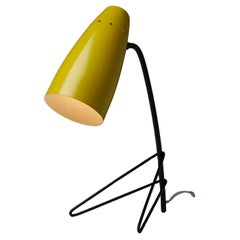 Yellow Grashopper Table Lamp Mid Century