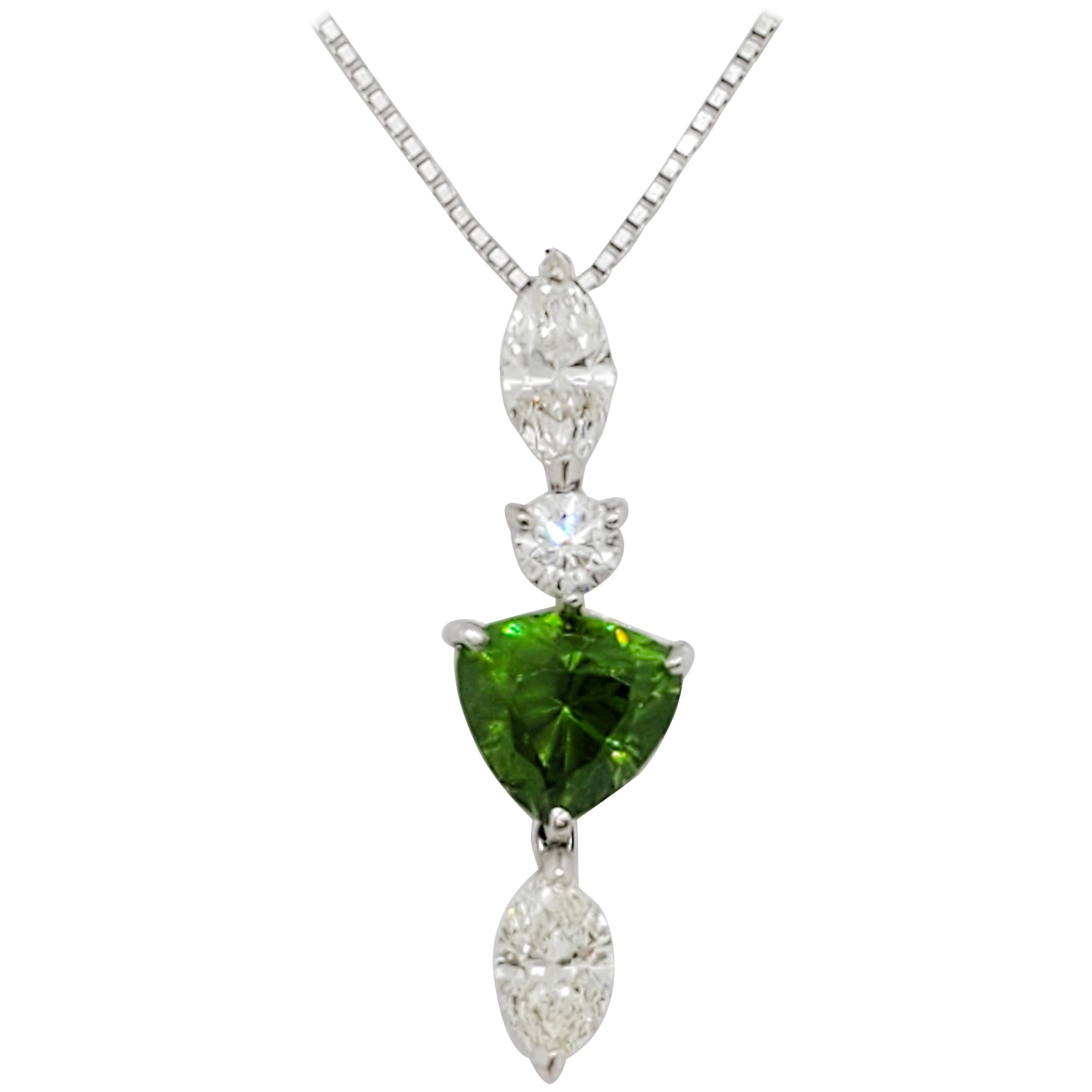 Antique Russian Demantoid Necklace at 1stDibs