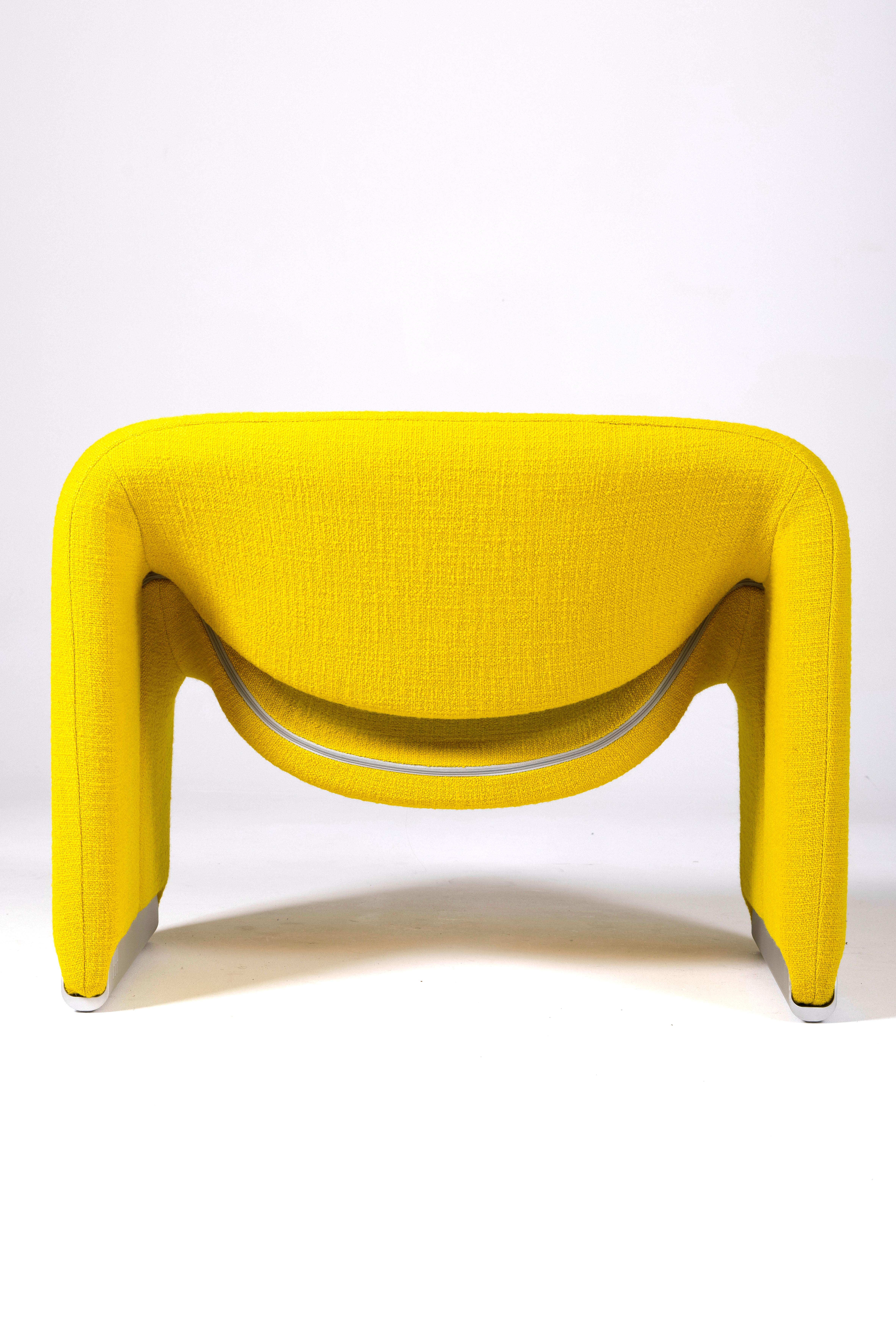 Yellow Groovy Armchair By Pierre Paulin, 1960s 5