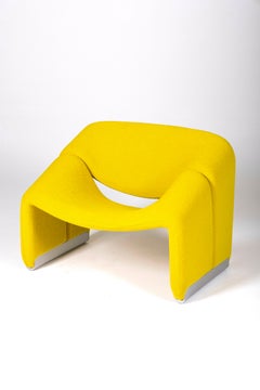 Yellow Groovy Armchair By Pierre Paulin, 1960s