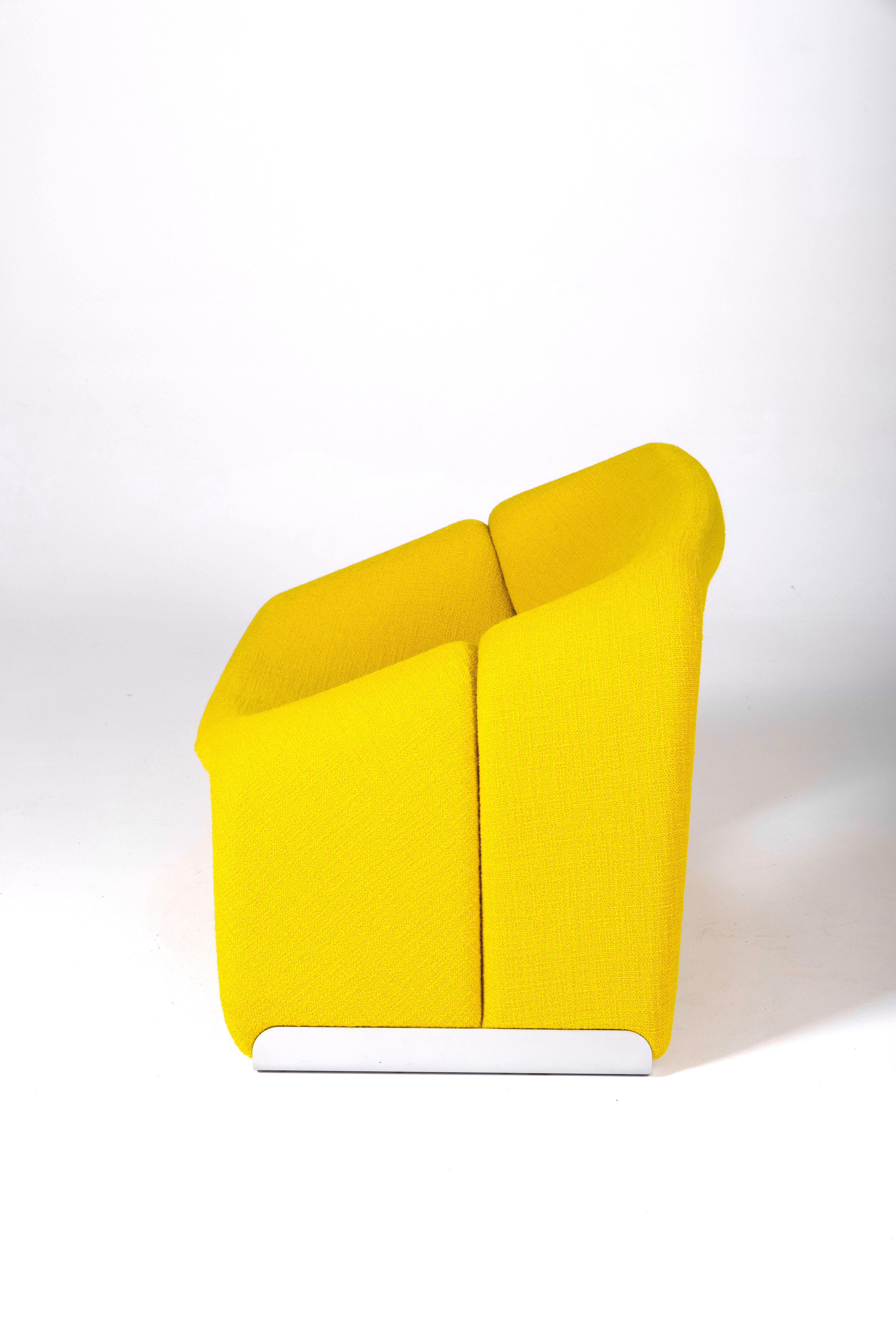 20th Century Yellow Groovy Armchair By Pierre Paulin, 1960s