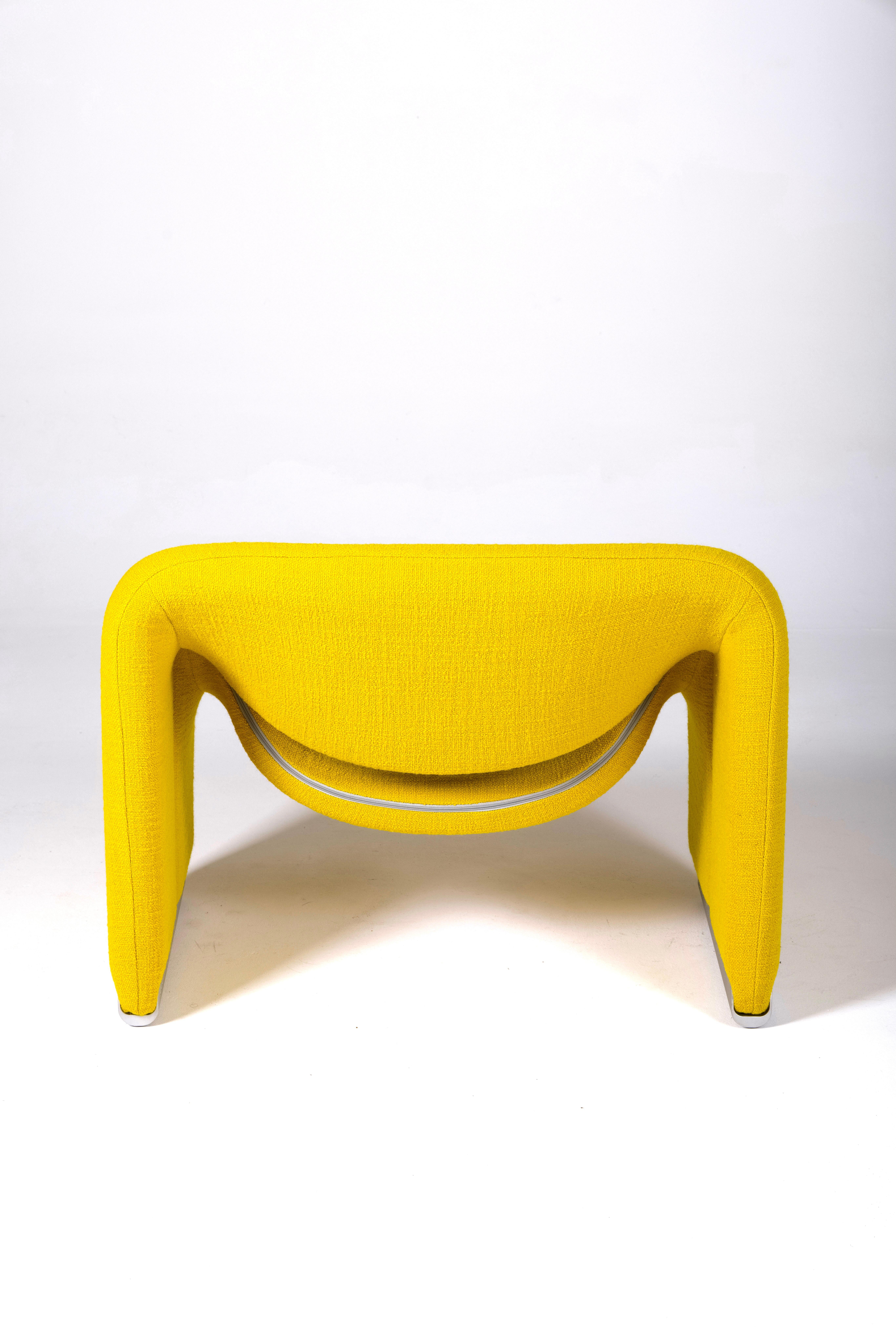 Yellow Groovy Armchair By Pierre Paulin, 1960s 1