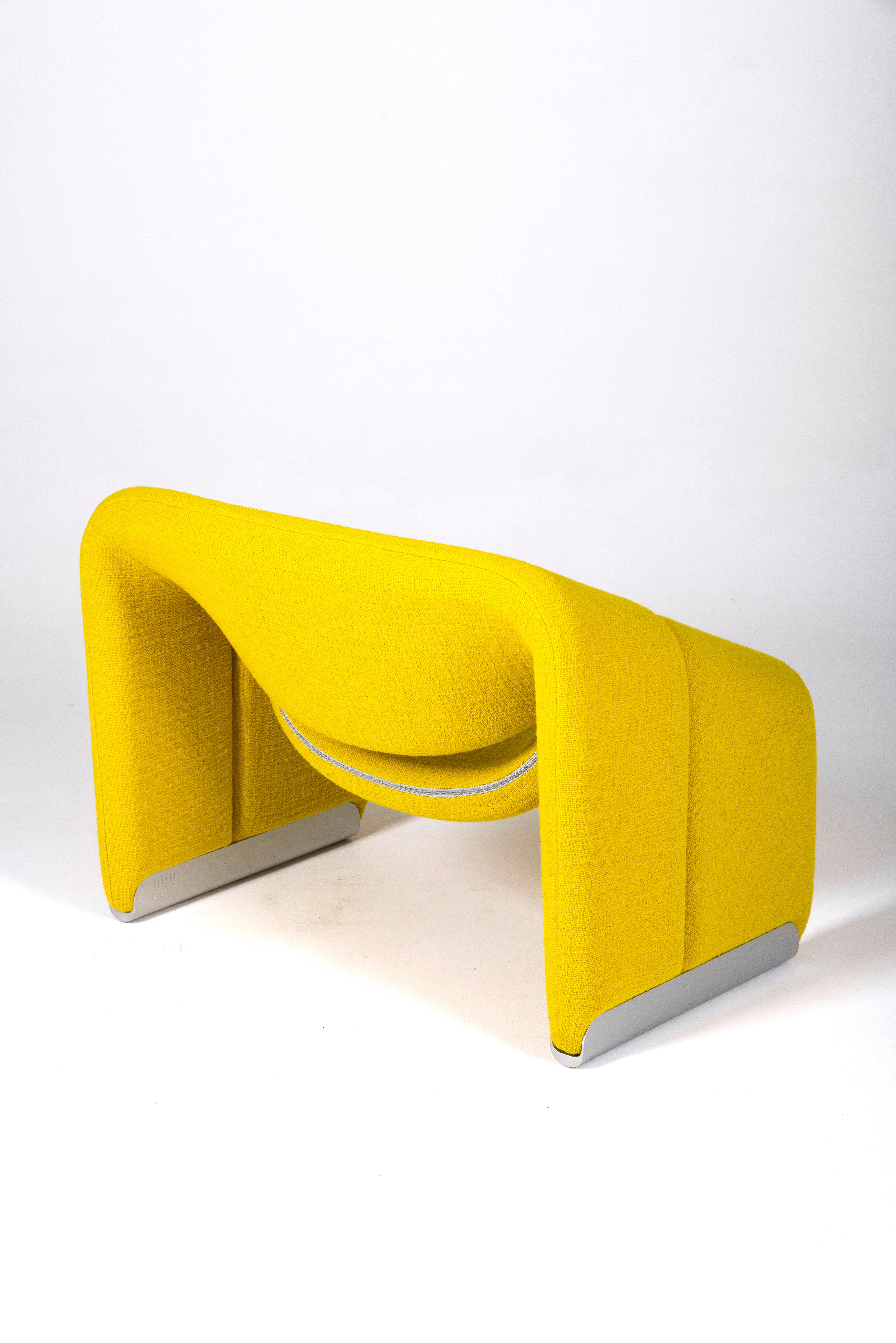 Yellow Groovy Armchair By Pierre Paulin, 1960s 2