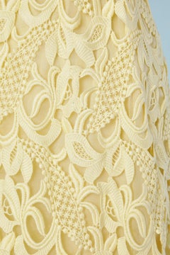 Yellow guipure lace evening dress Valentino ( without brand tag)