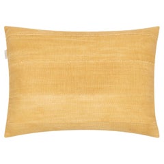 Yellow Handwoven Cushion Cover, Naturally Dyed, 100% Cotton, Made in Europe